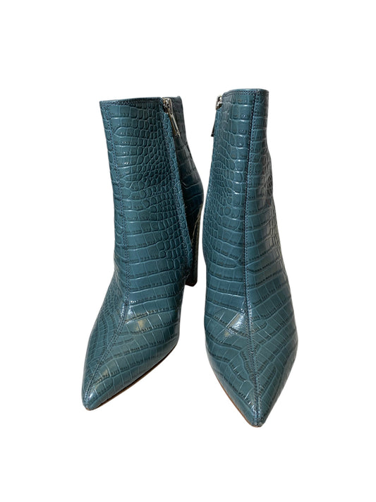 Boots Ankle Heels By Sam Edelman In Teal, Size: 7