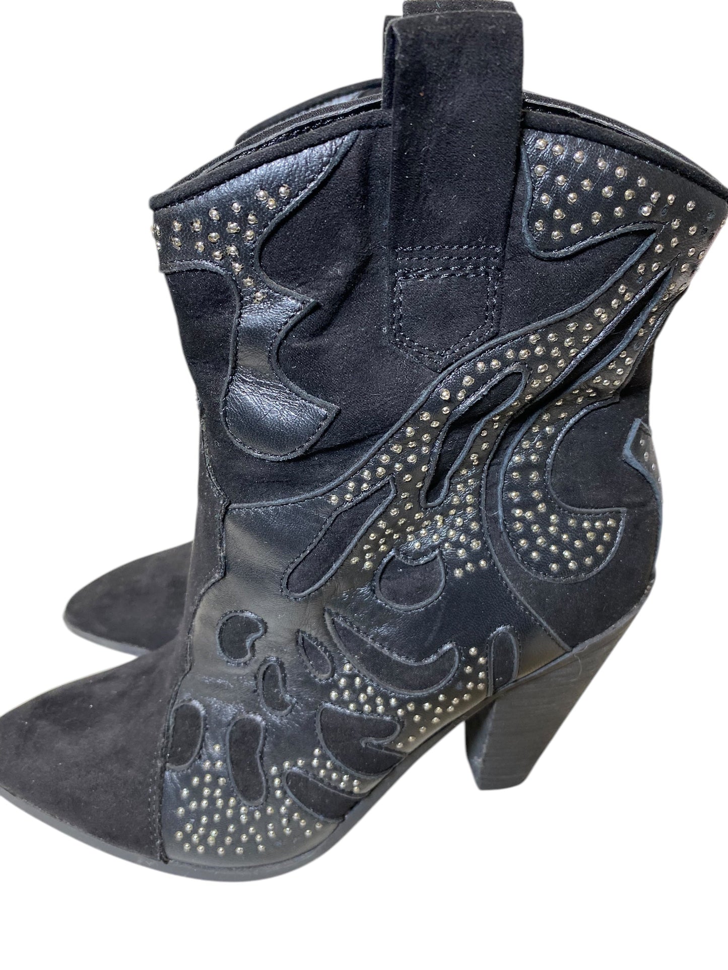 Boots Ankle Heels By Carlos By Carlos Santana In Black, Size: 6.5