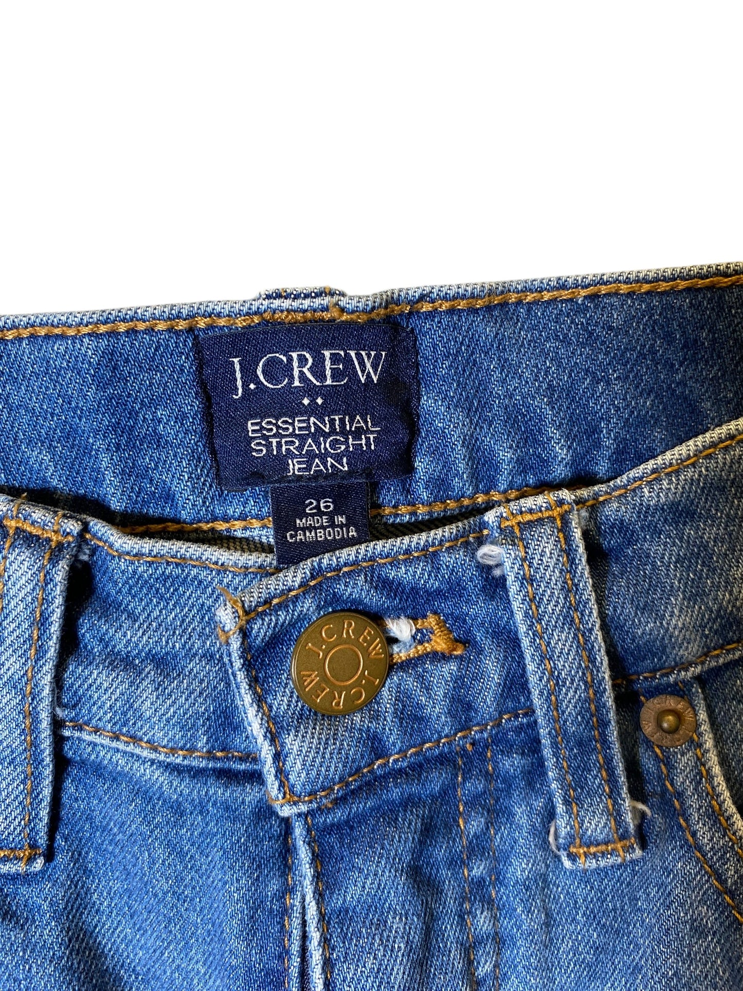 Jeans Straight By J. Crew In Blue, Size: 2