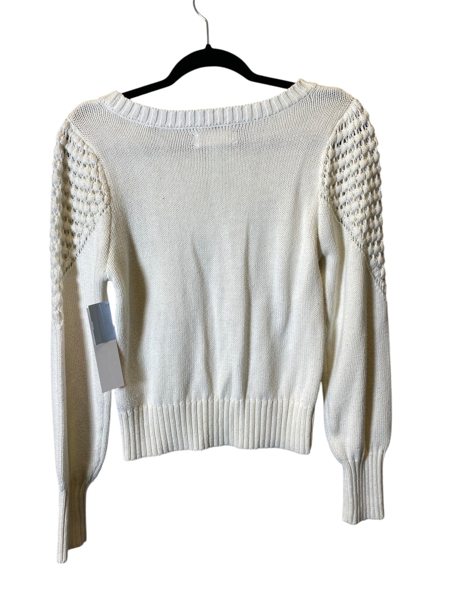 Sweater By Lucky Brand In White, Size: S