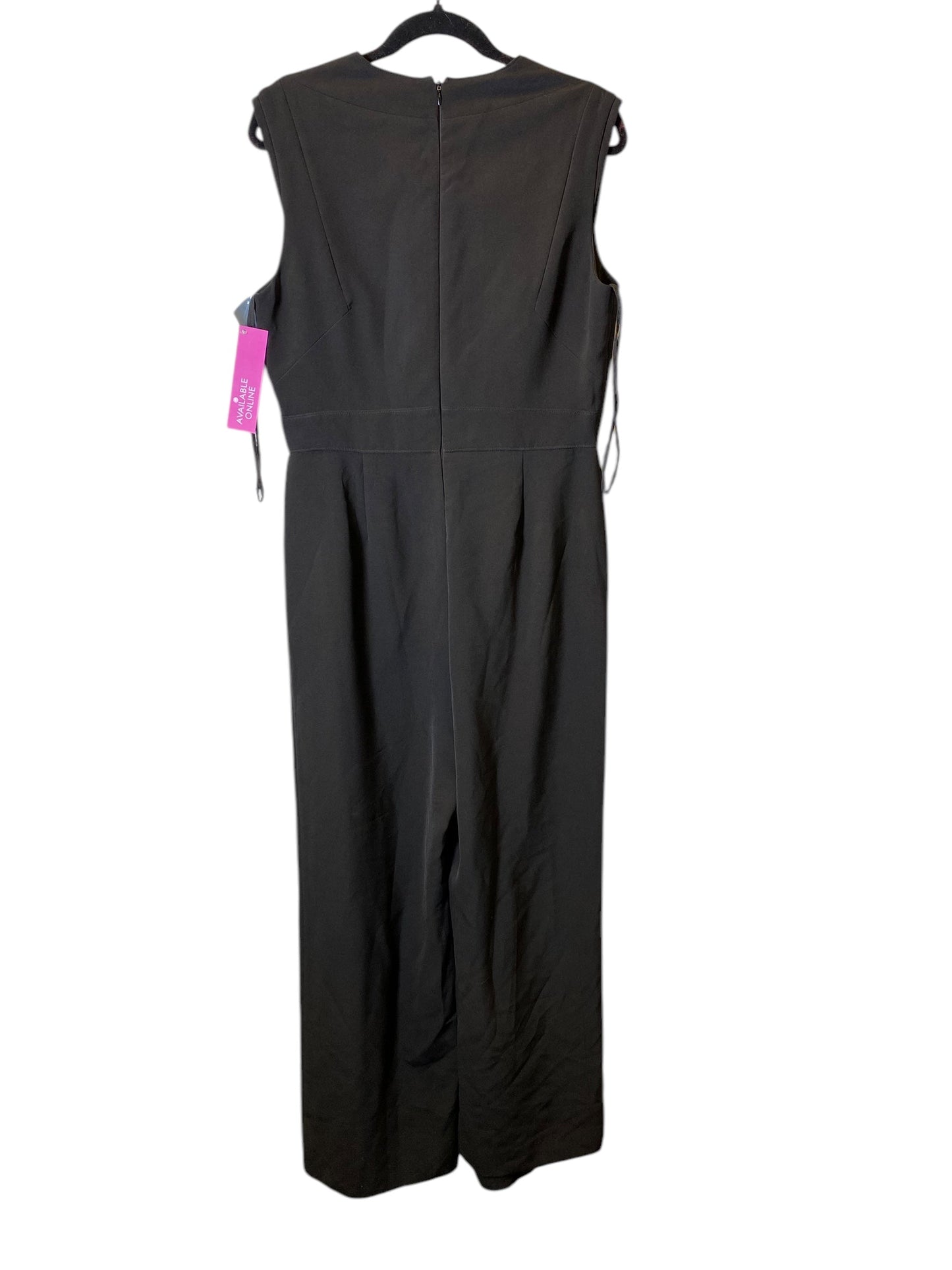 Jumpsuit By Tahari By Arthur Levine In Black, Size: L