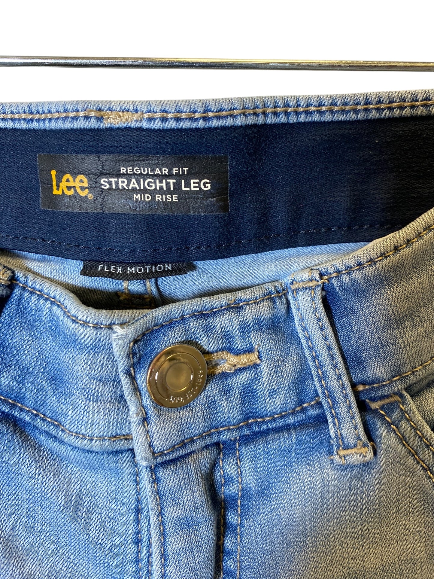 Jeans Straight By Lee In Blue, Size: 6