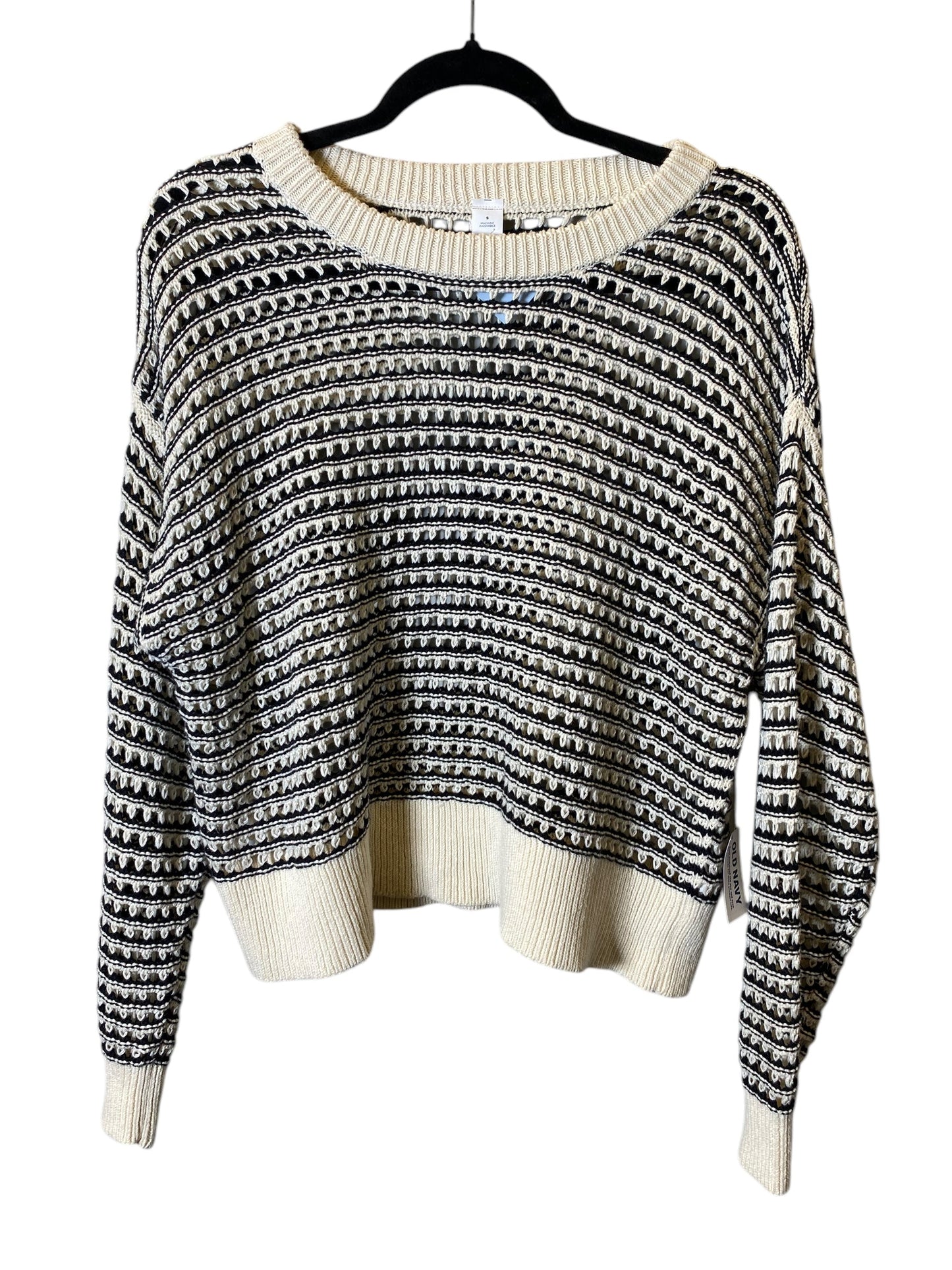 Sweater By Old Navy In Black & White, Size: S