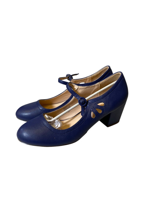 Shoes Heels Block By Cmc In Blue, Size: 9