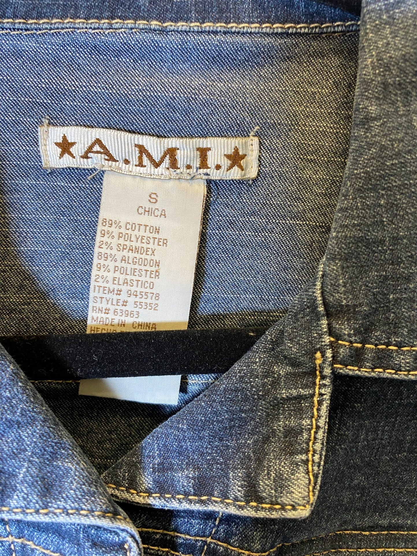 Jacket Denim By Ami In Blue, Size: S