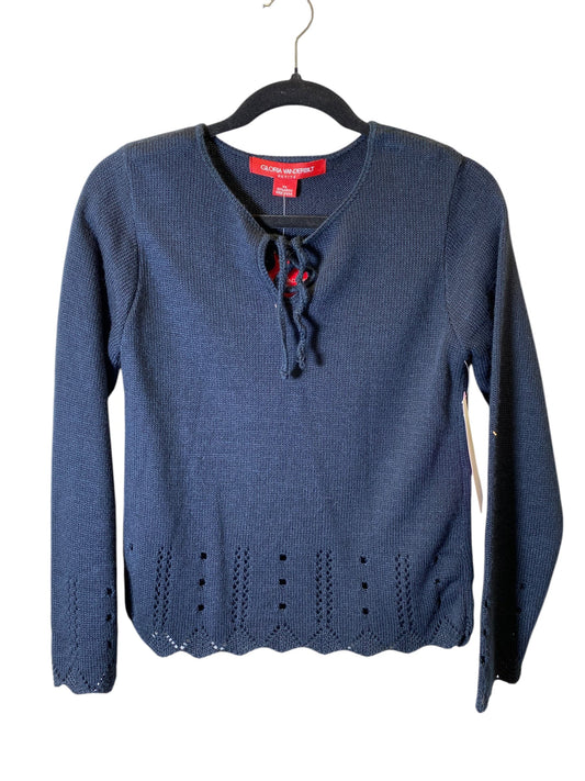 Sweater By Gloria Vanderbilt In Navy, Size: Sp