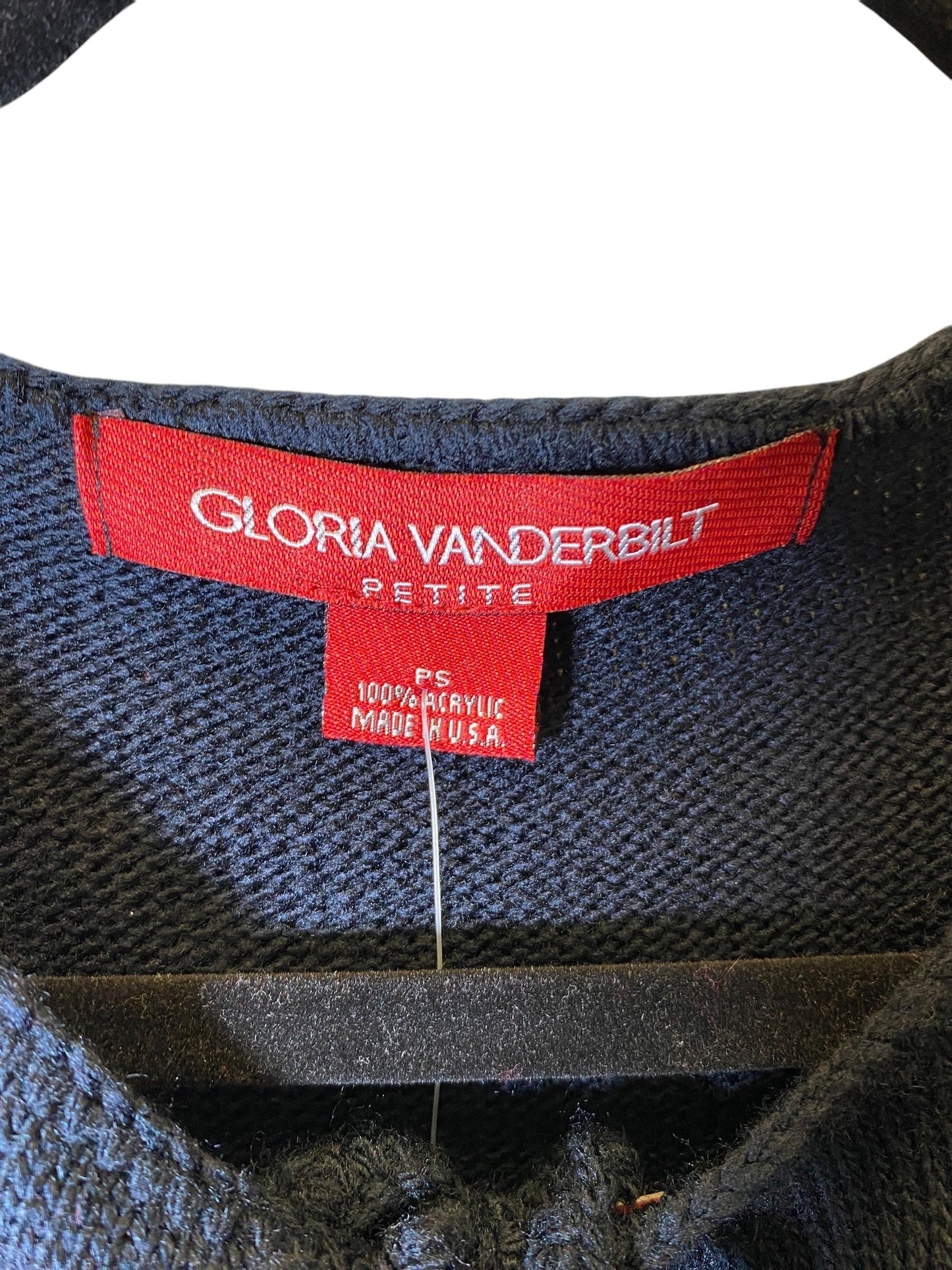 Sweater By Gloria Vanderbilt In Navy, Size: Sp