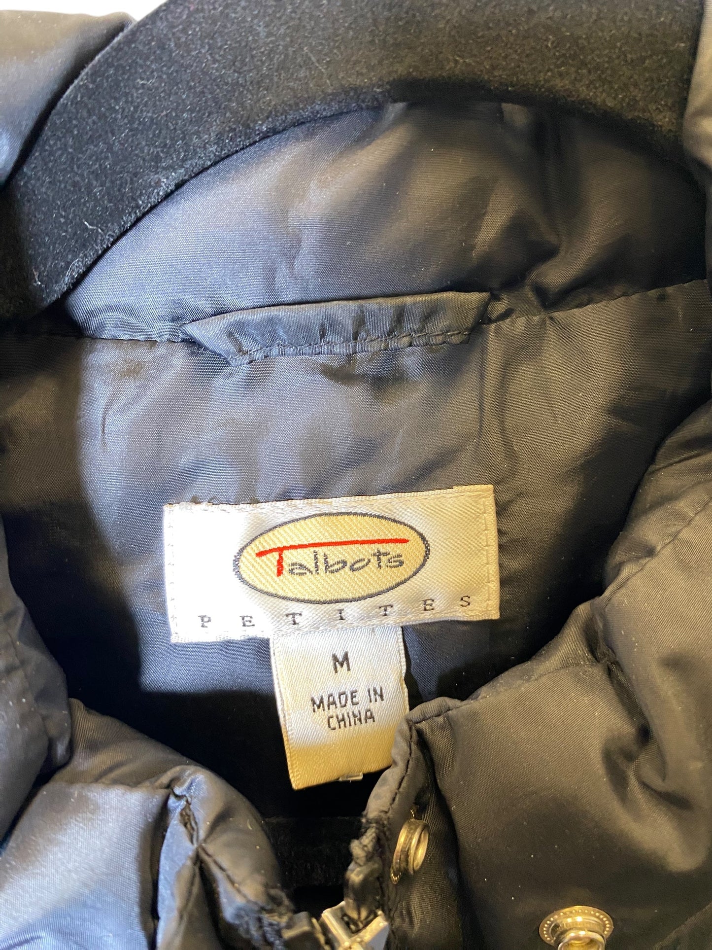 Vest Puffer & Quilted By Talbots In Black, Size: M