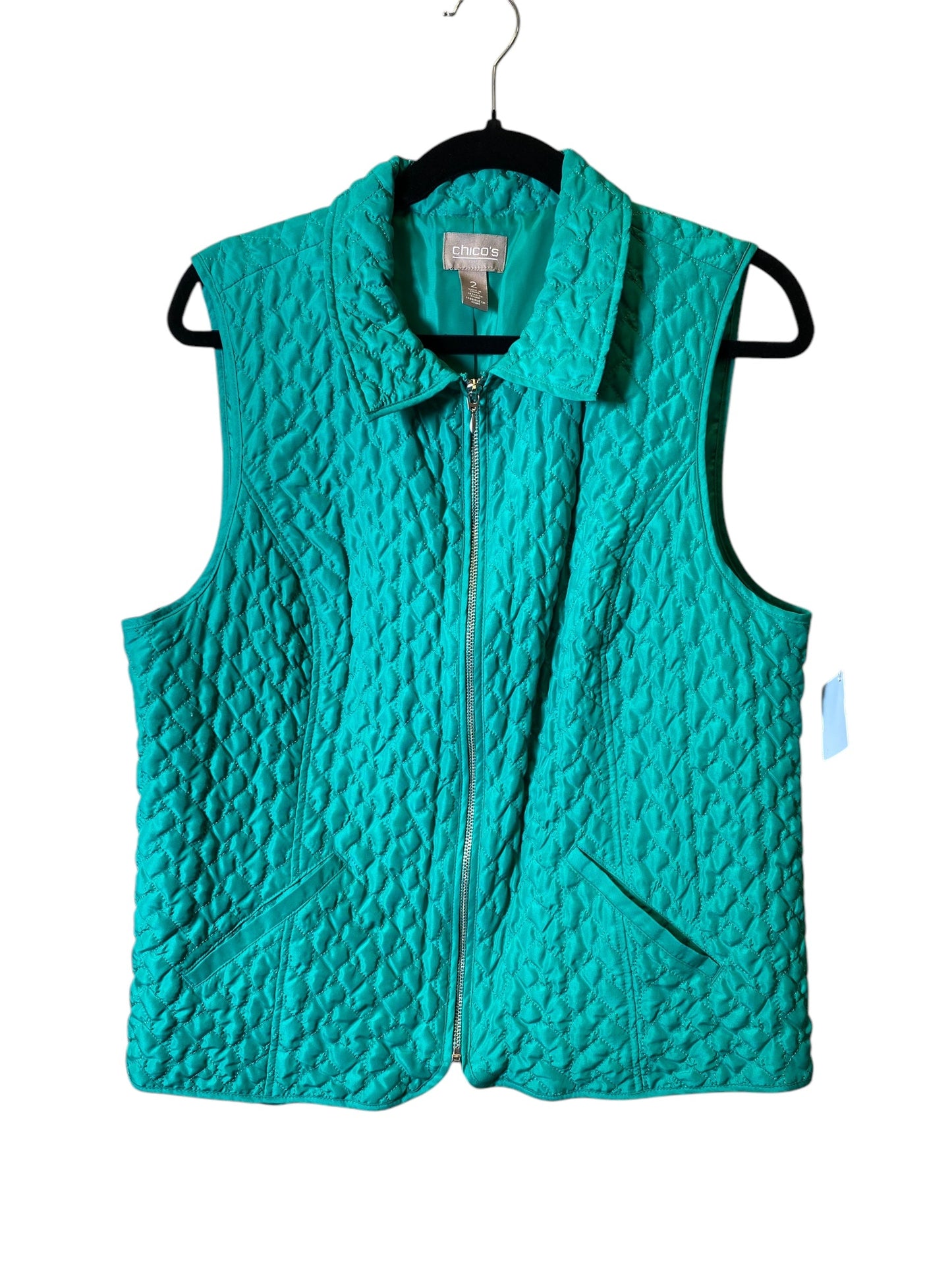 Vest Other By Chicos In Teal, Size: L