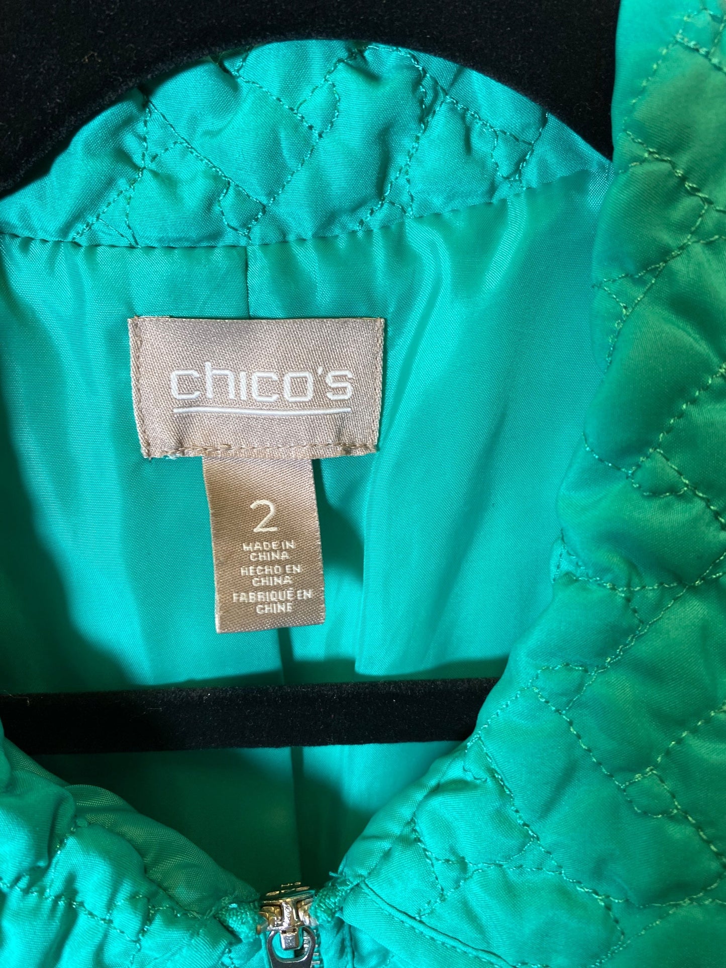 Vest Other By Chicos In Teal, Size: L