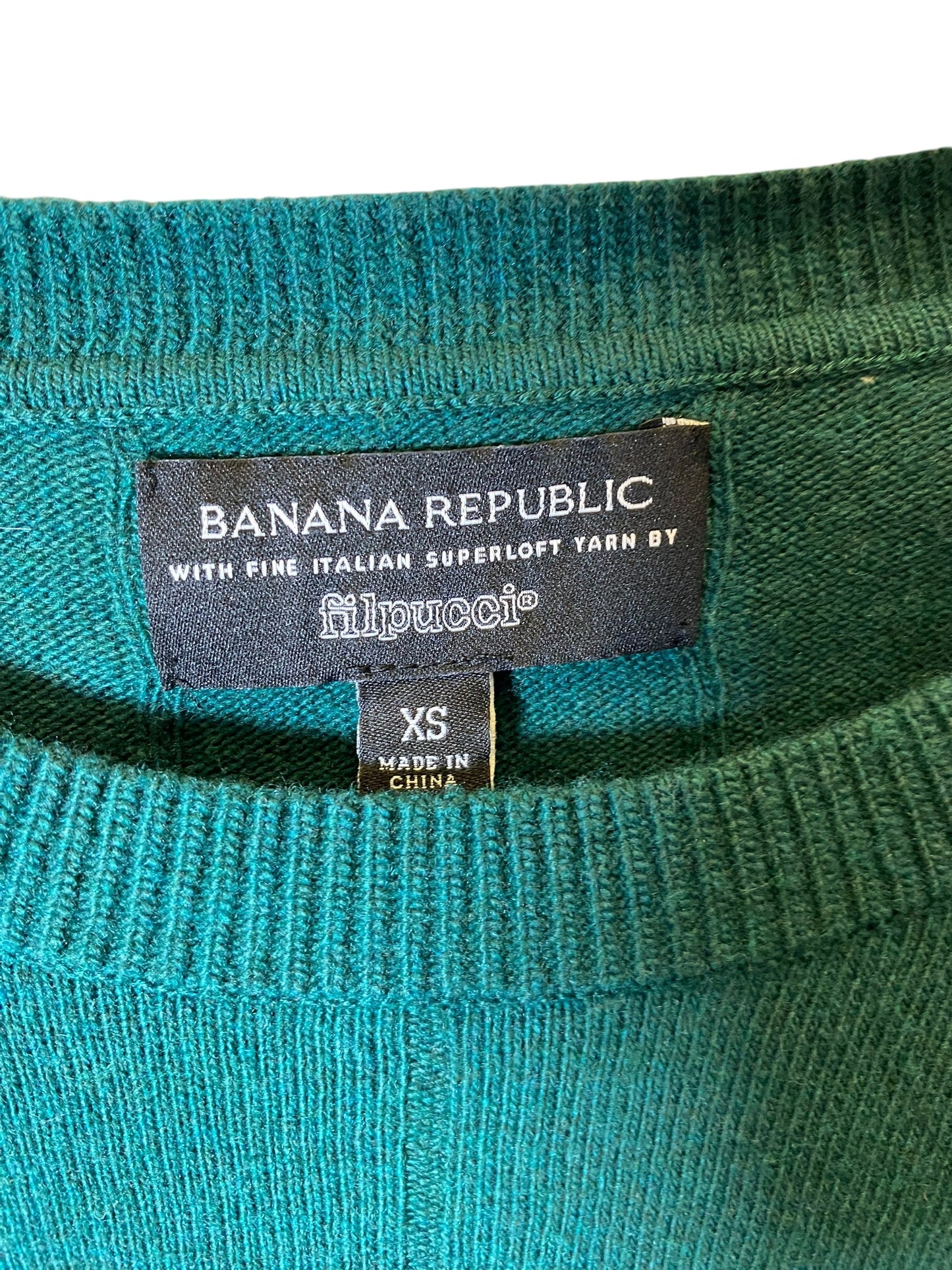 Sweater By Banana Republic In Green, Size: Xs