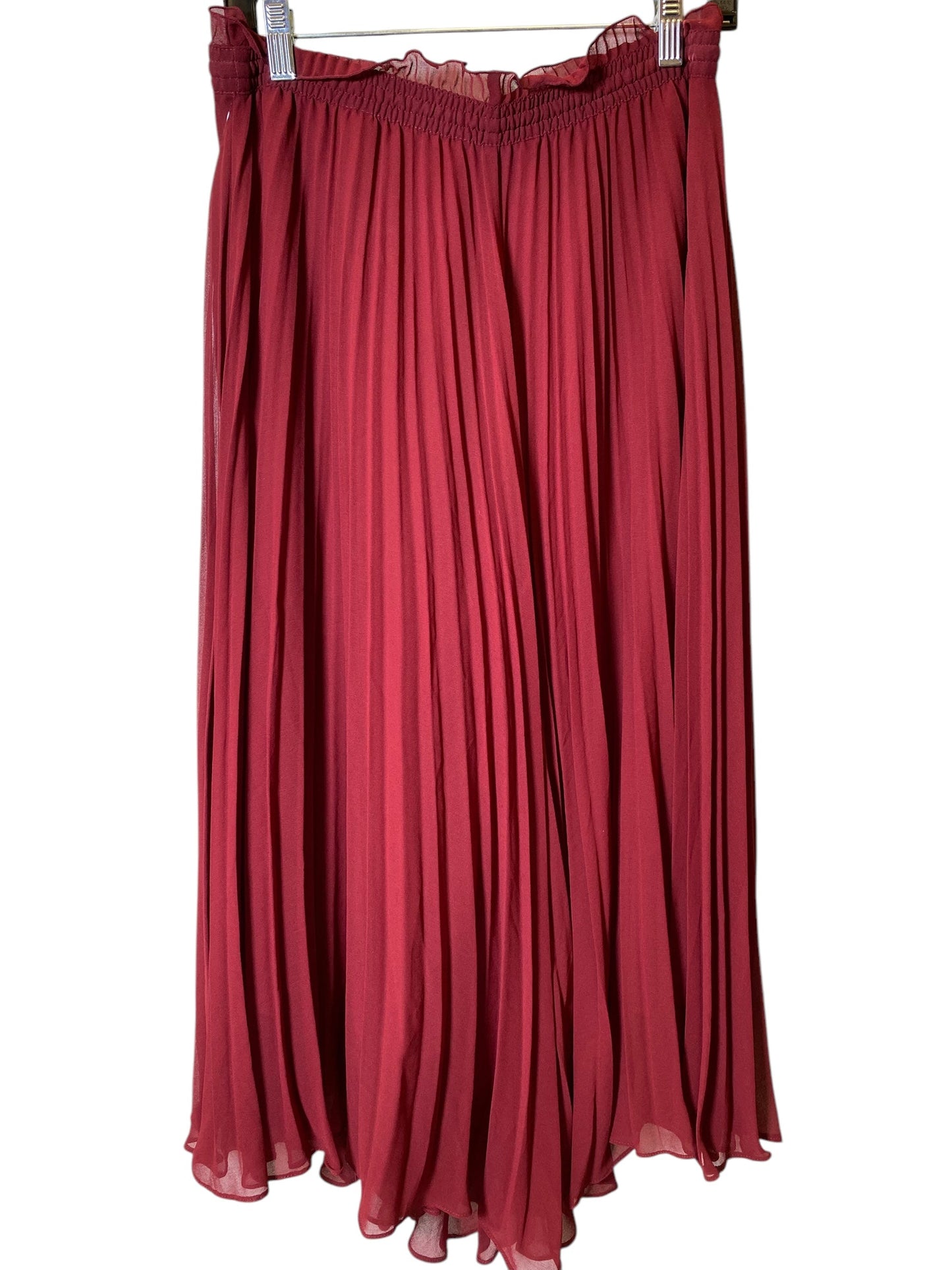 Skirt Maxi By Zara In Red, Size: M