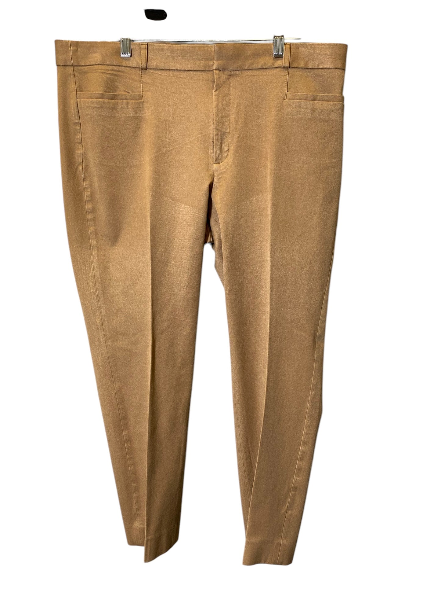 Pants Cropped By Banana Republic In Beige, Size: 16