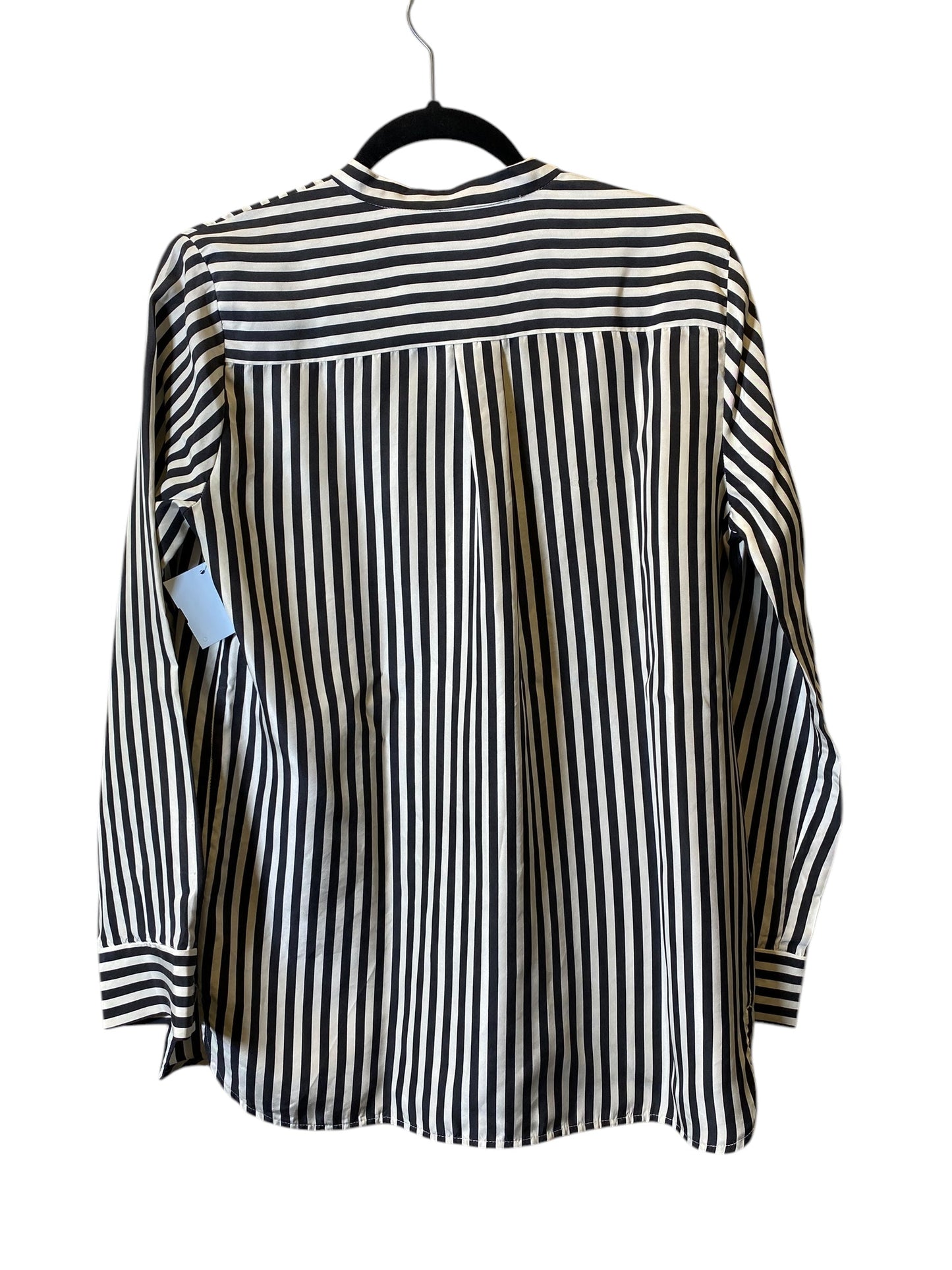 Blouse Long Sleeve By Everlane In Striped Pattern, Size: S