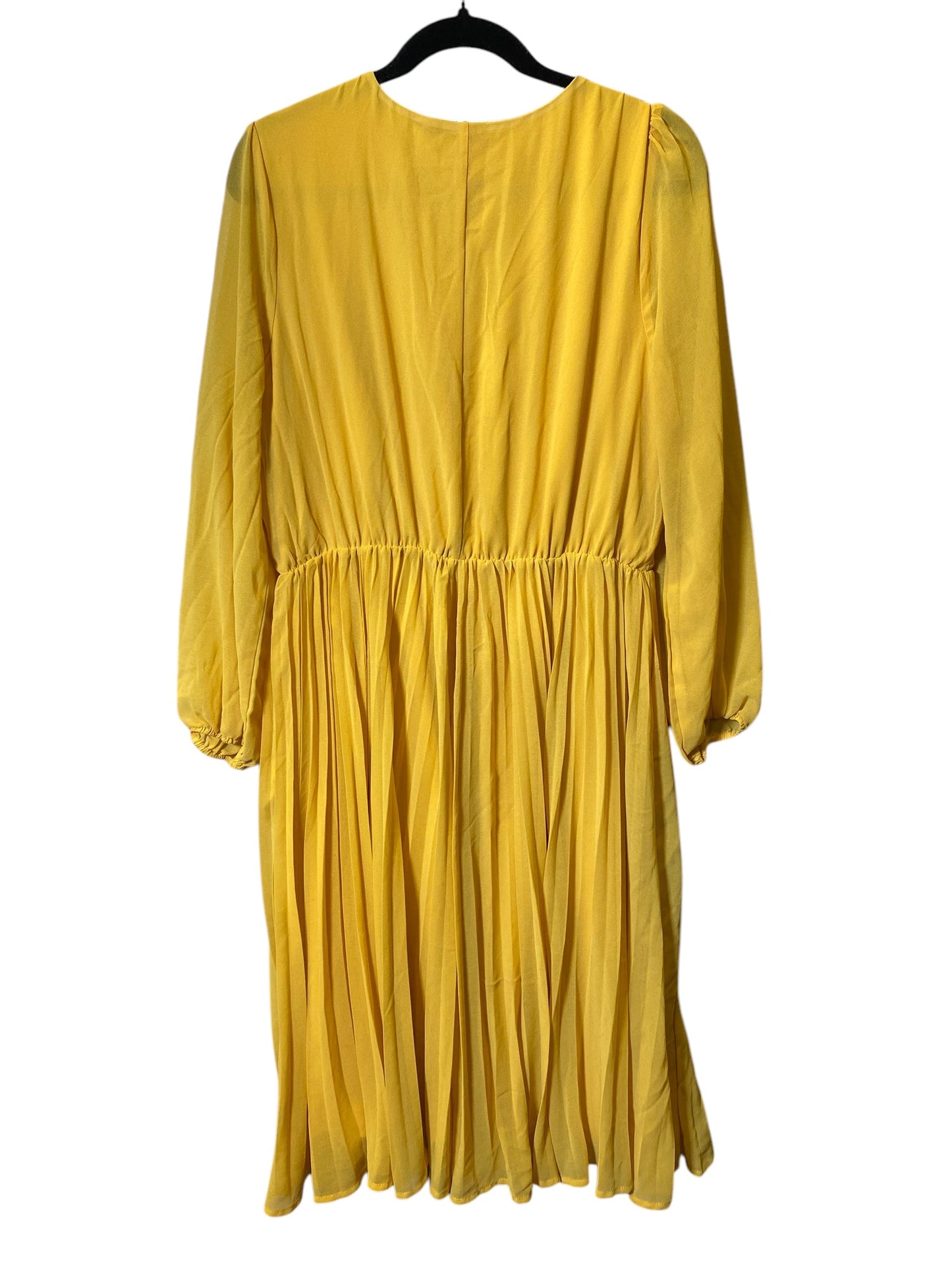 Dress Casual Midi By Lane Bryant In Yellow, Size: Xl