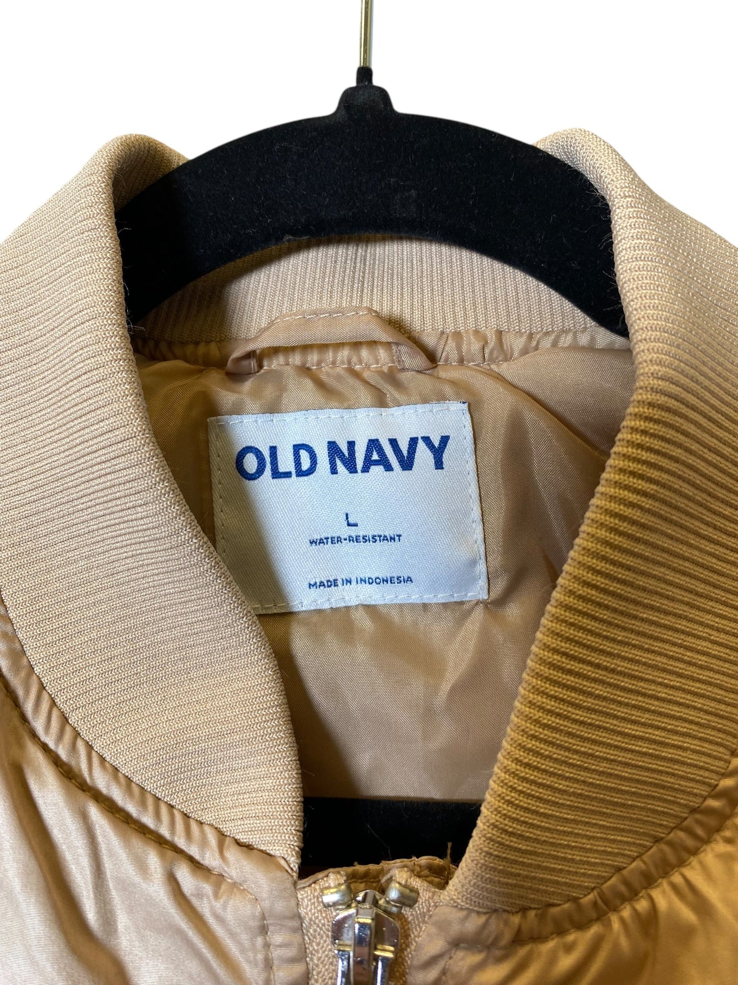 Jacket Puffer & Quilted By Old Navy In Tan, Size: L