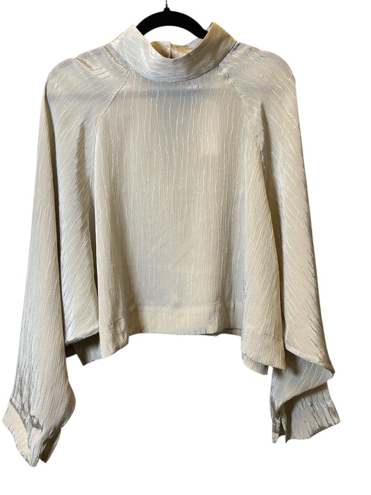 Top Long Sleeve By H&m In Taupe, Size: Xl