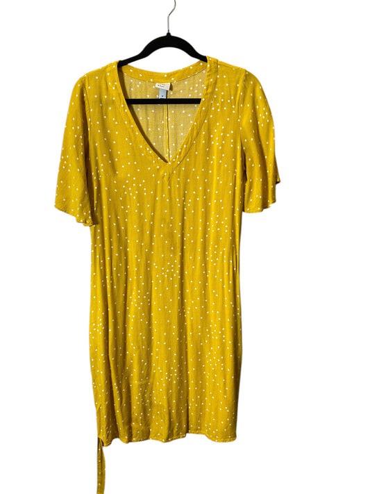 Dress Casual Midi By A New Day In Yellow, Size: M