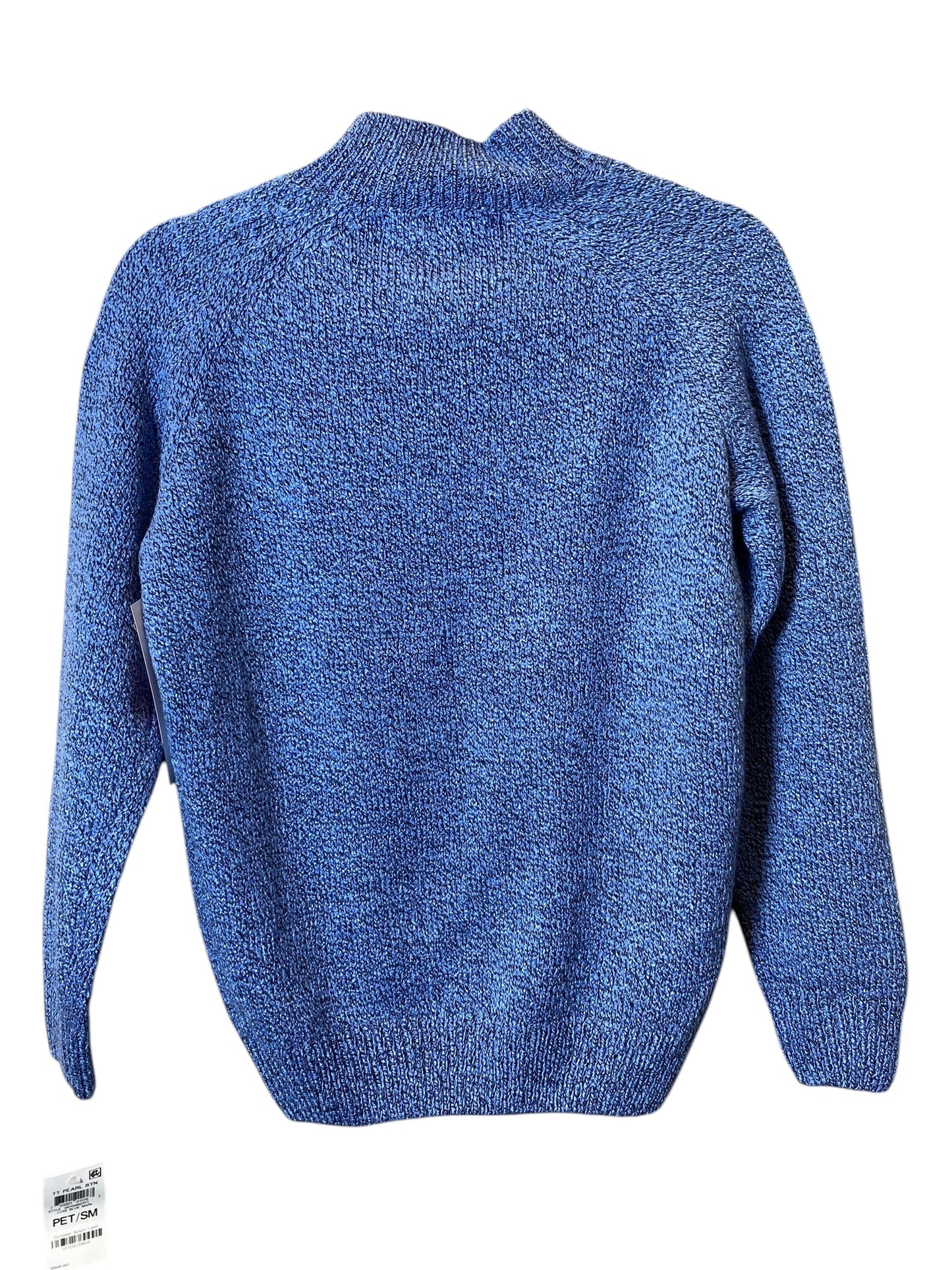 Sweater By Karen Scott In Blue, Size: Sp