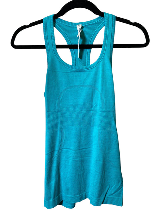 Athletic Tank Top By Lululemon In Aqua, Size: S