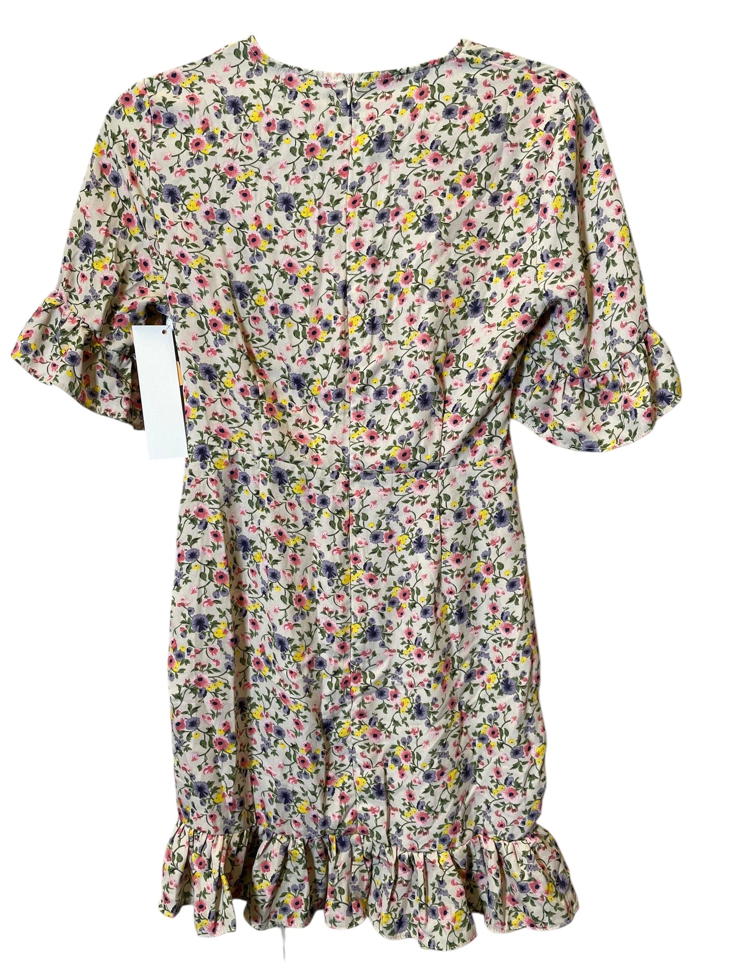 Dress Casual Short By Pretty Little Thing In Floral Print, Size: S