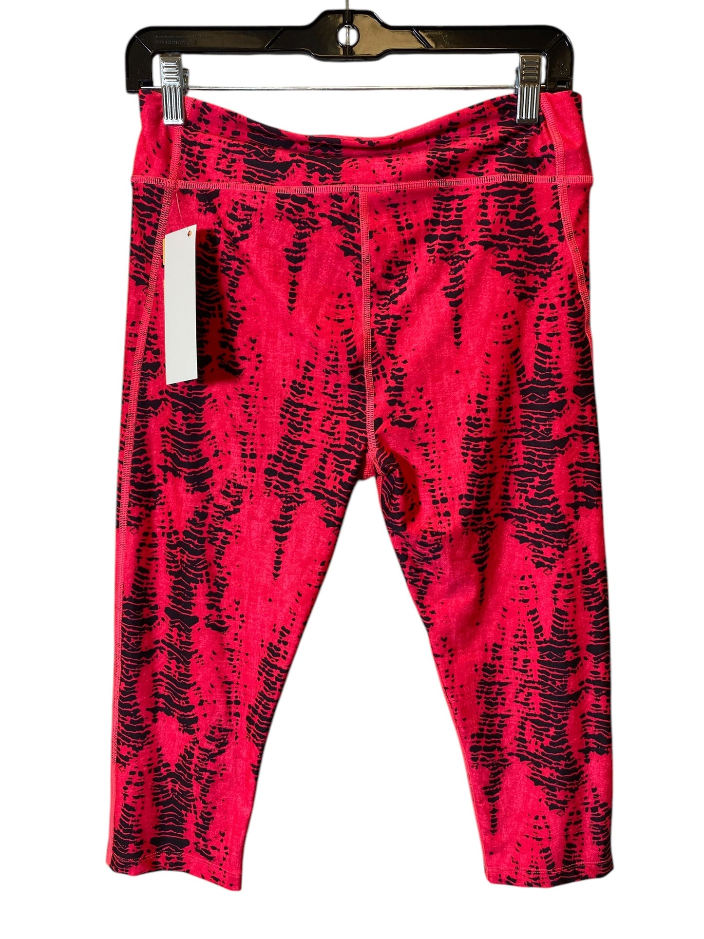 Athletic Capris By Under Armour In Black & Pink, Size: L