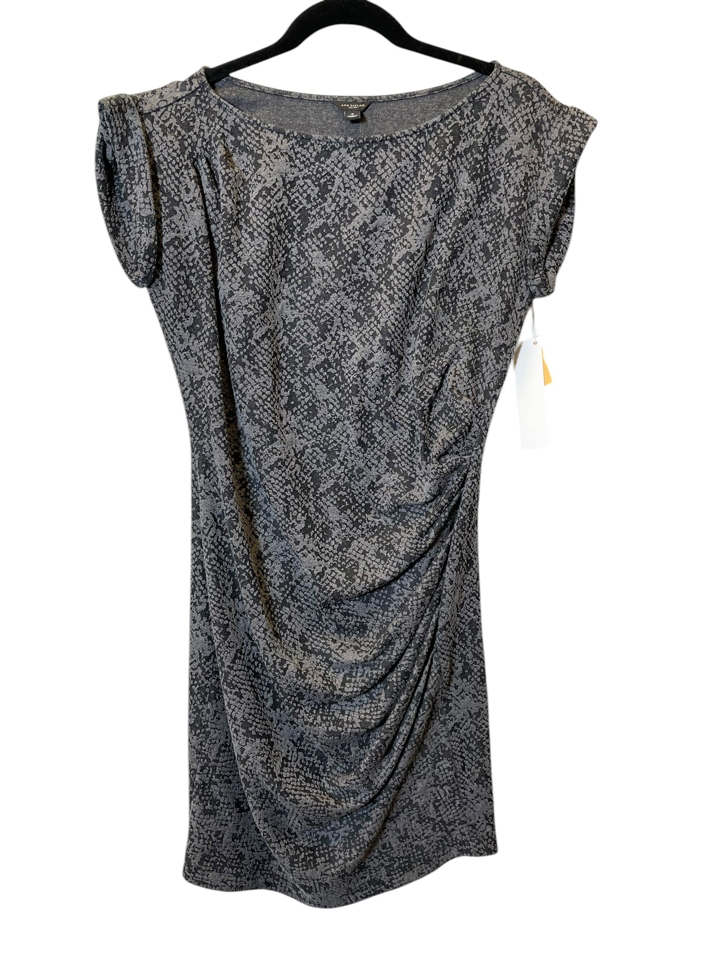 Dress Casual Midi By Ann Taylor In Grey, Size: S