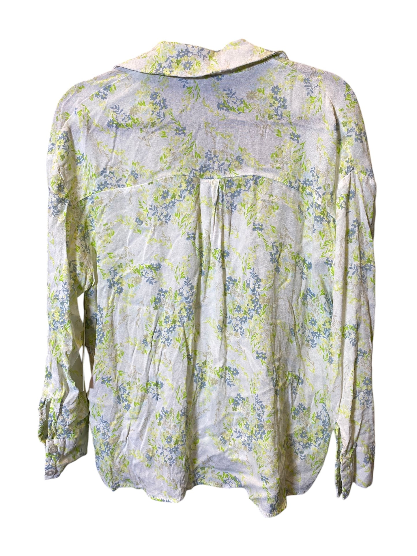 Blouse Long Sleeve By Forever 21 In Floral Print, Size: Xs