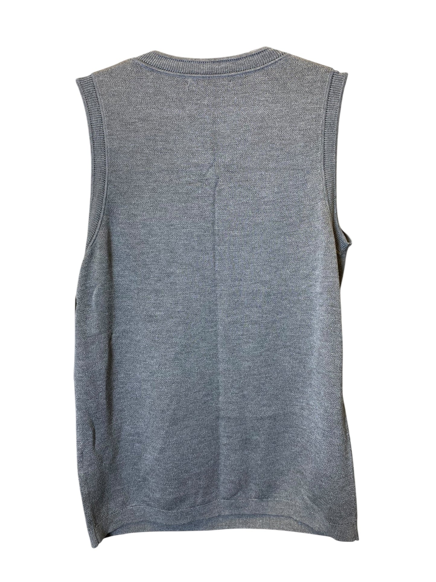 Vest Sweater By Banana Republic In Grey, Size: M