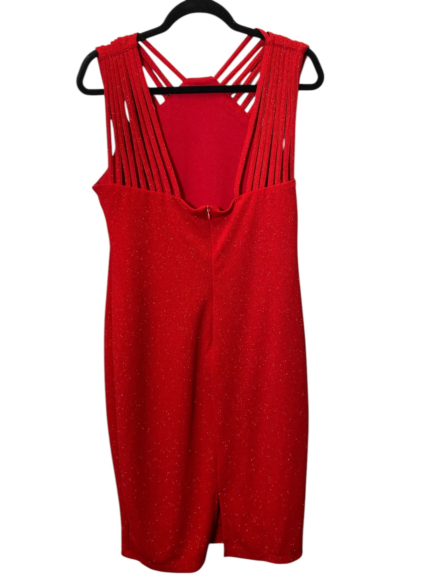 Dress Party Midi By Bisou Bisou In Red, Size: L