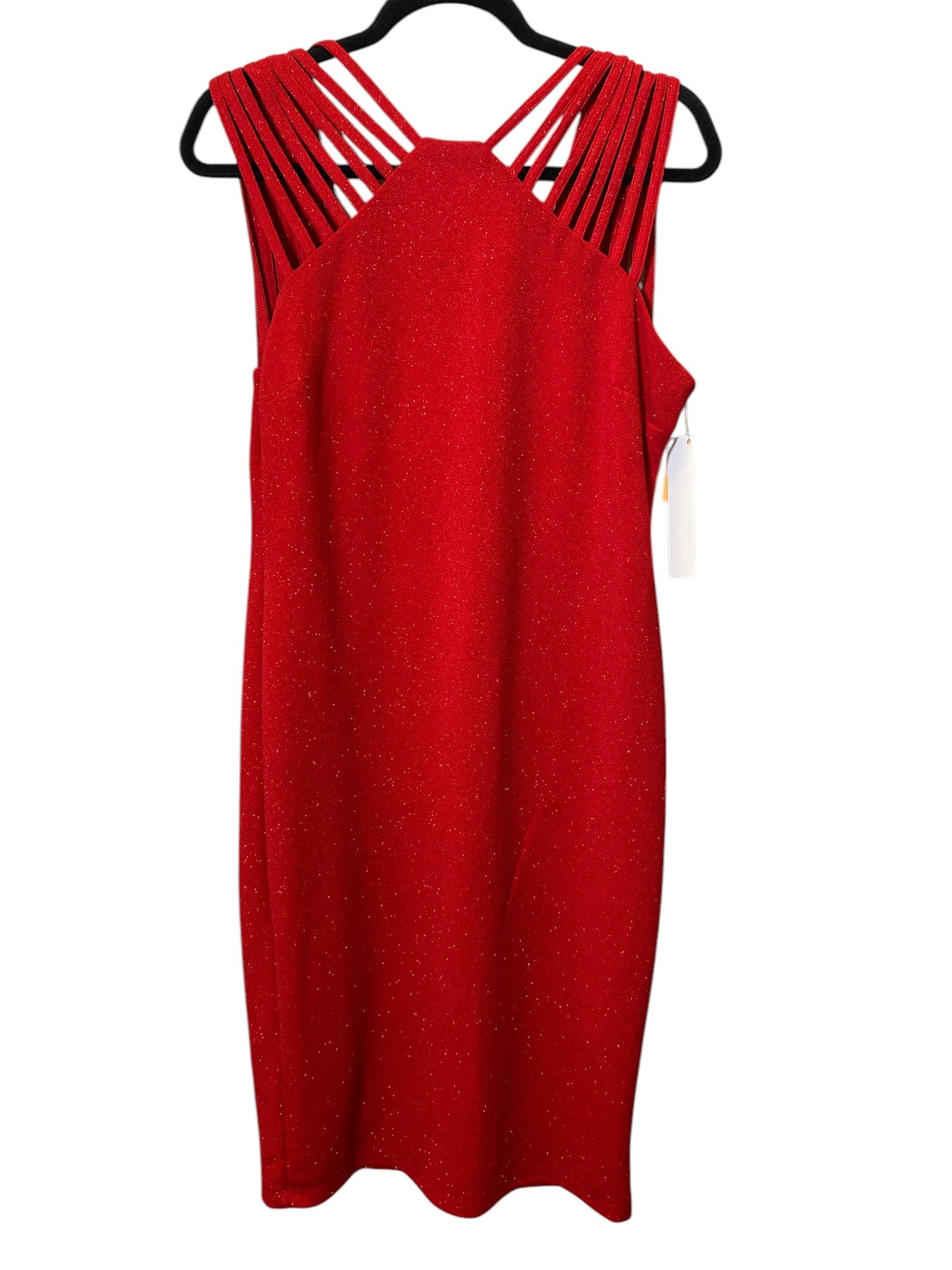 Dress Party Midi By Bisou Bisou In Red, Size: L