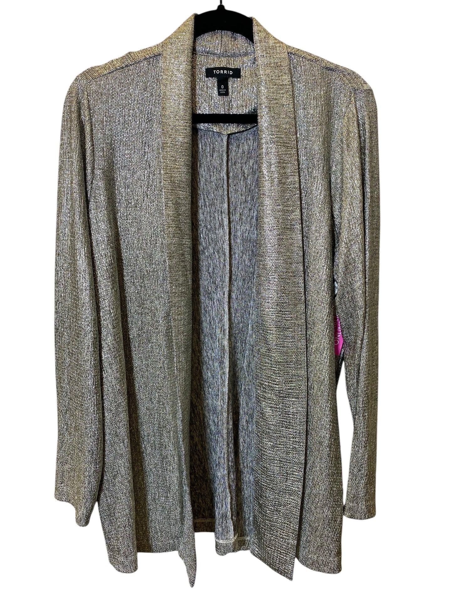 Cardigan By Torrid In Silver, Size: L