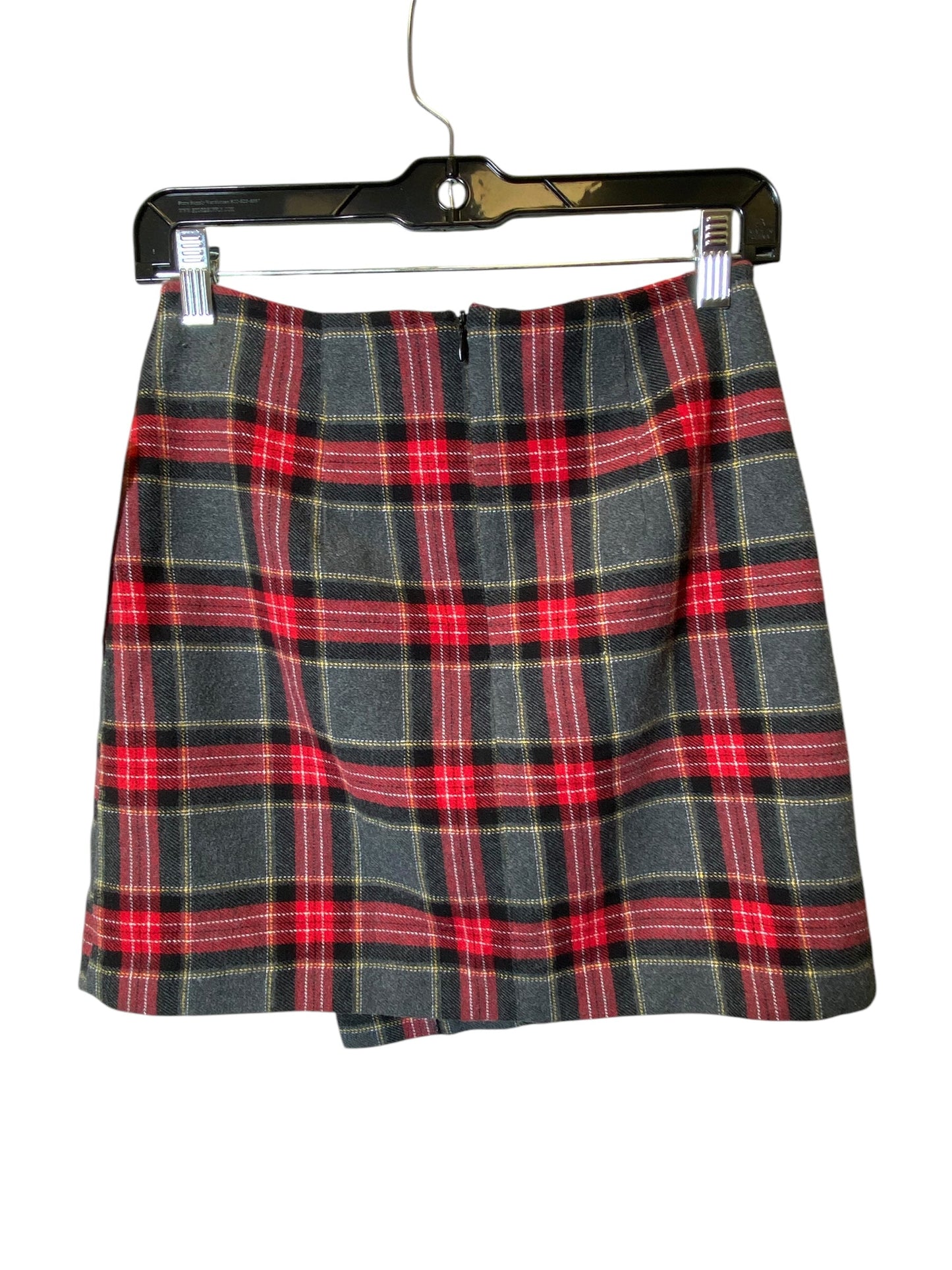 Skirt Mini & Short By H&m In Plaid Pattern, Size: 4