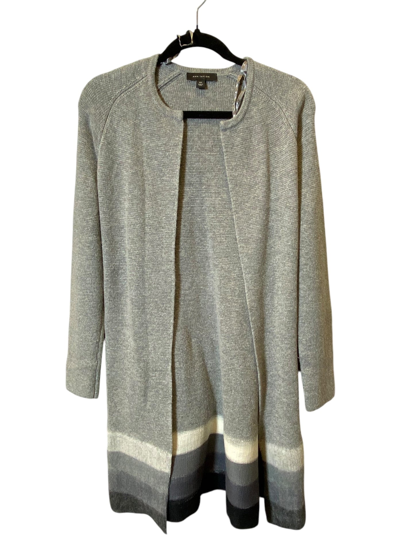 Cardigan By Ann Taylor In Grey, Size: Xxs