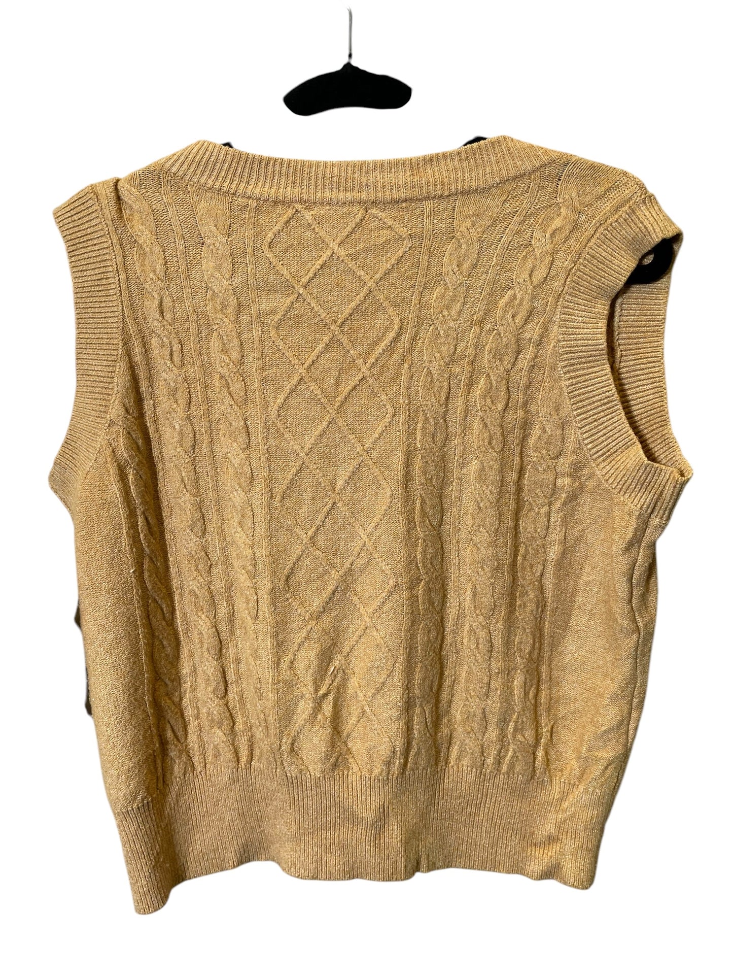 Vest Sweater By True Craft In Yellow, Size: M