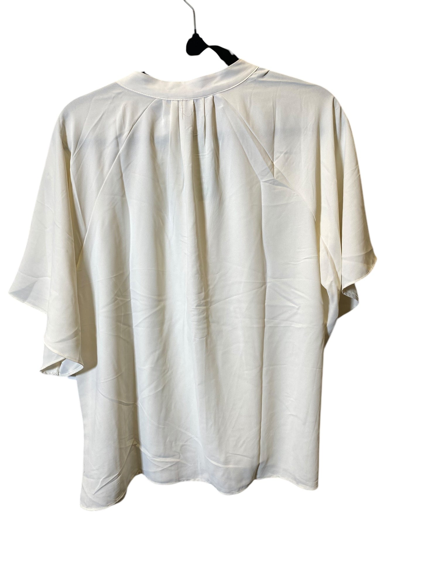 Top Short Sleeve By H&m In Cream, Size: S