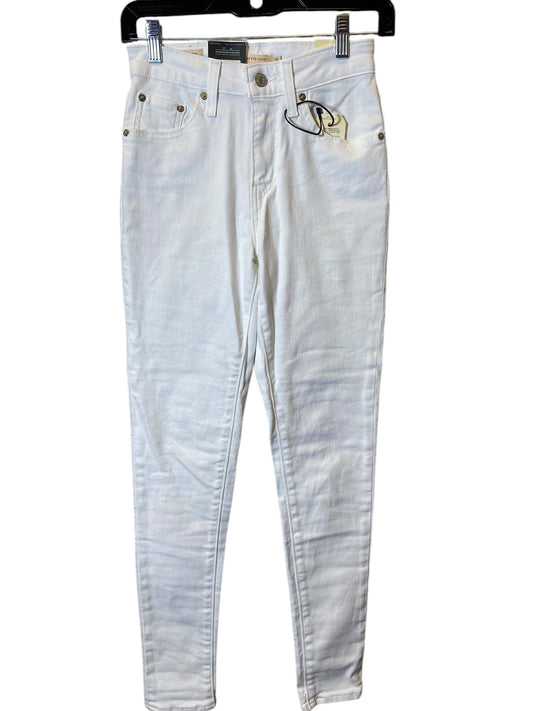 Jeans Skinny By Levis In White, Size: 2