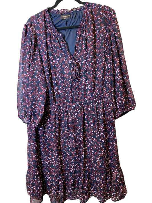 Dress Casual Midi By Lane Bryant In Floral Print, Size: 1x