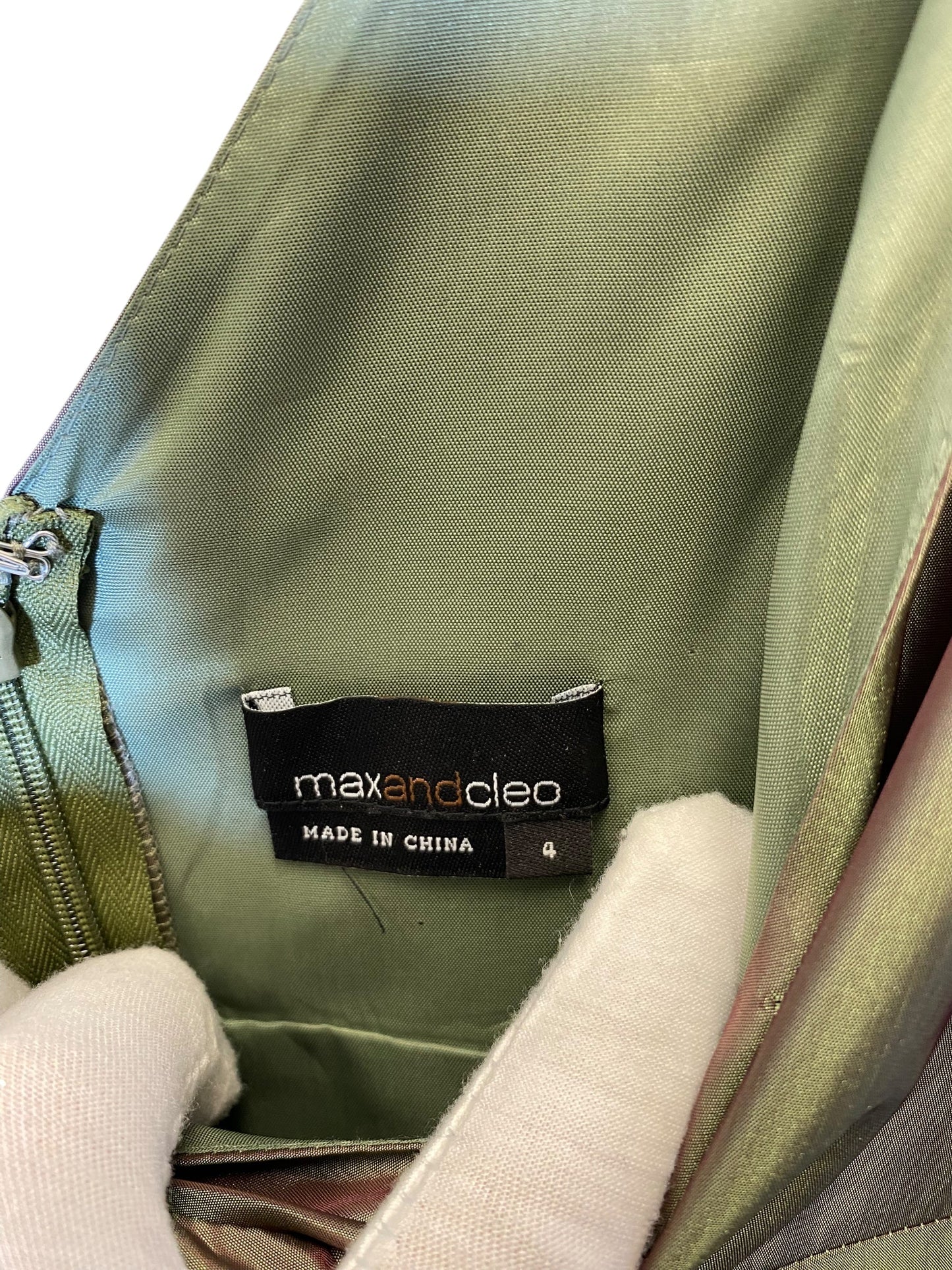 Dress Party Long By Max And Cleo In Green, Size: 4