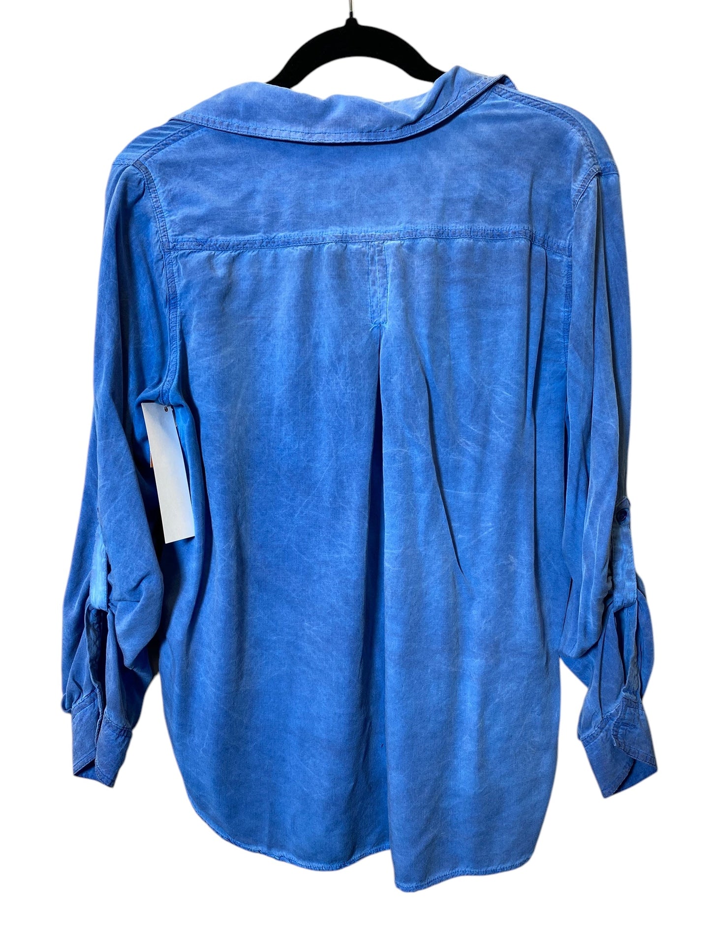 Blouse Long Sleeve By Velvet Heart In Blue, Size: L