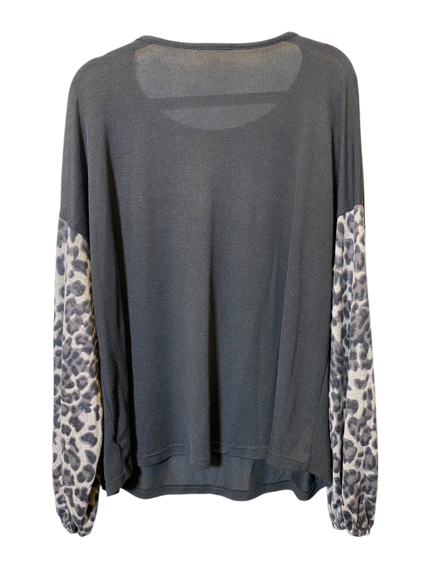 Top Long Sleeve By Easel In Black, Size: 1x