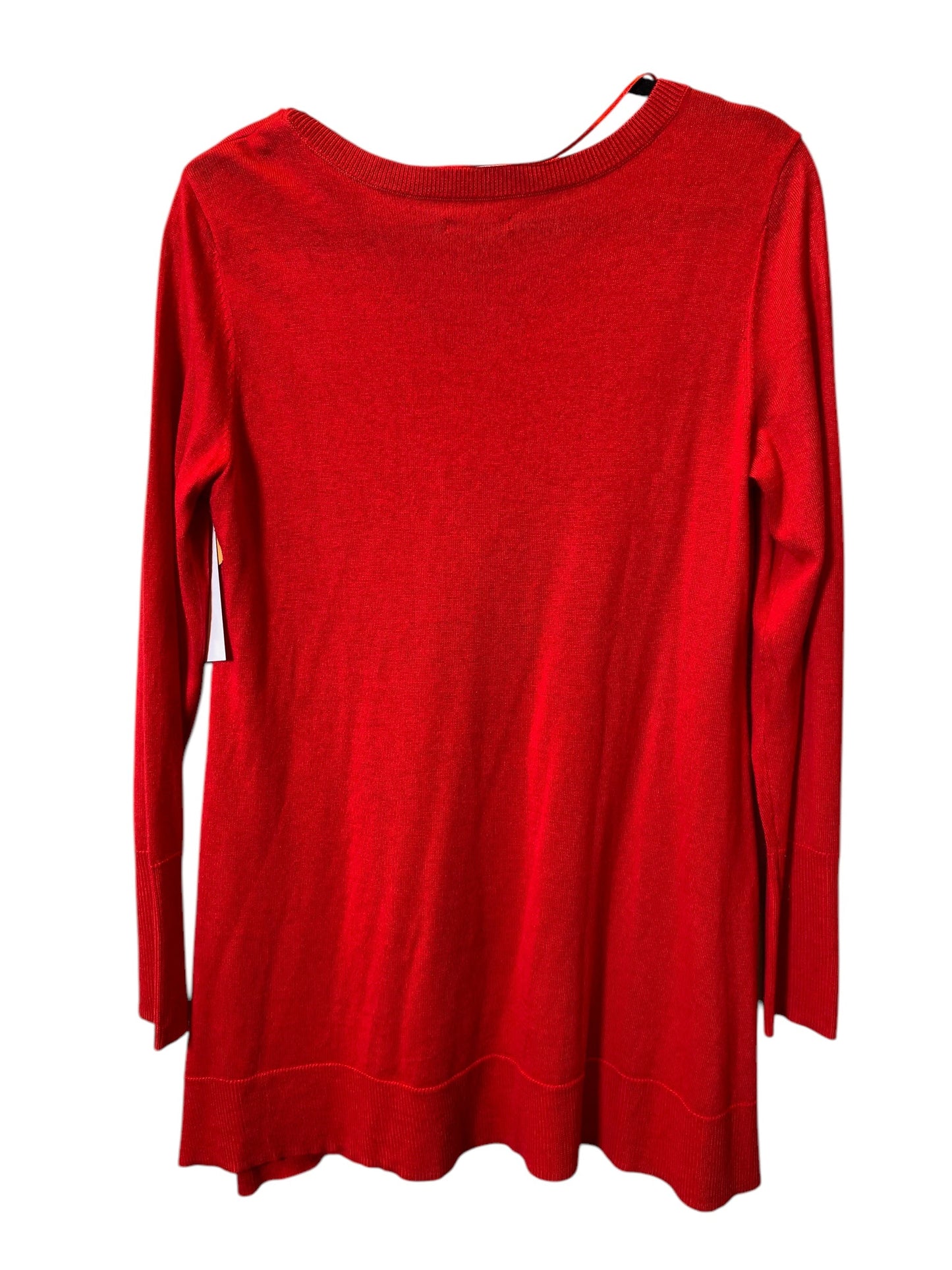 Sweater By Apt 9 In Red, Size: L