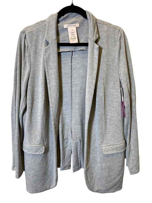 Blazer By Philosophy In Grey, Size: L