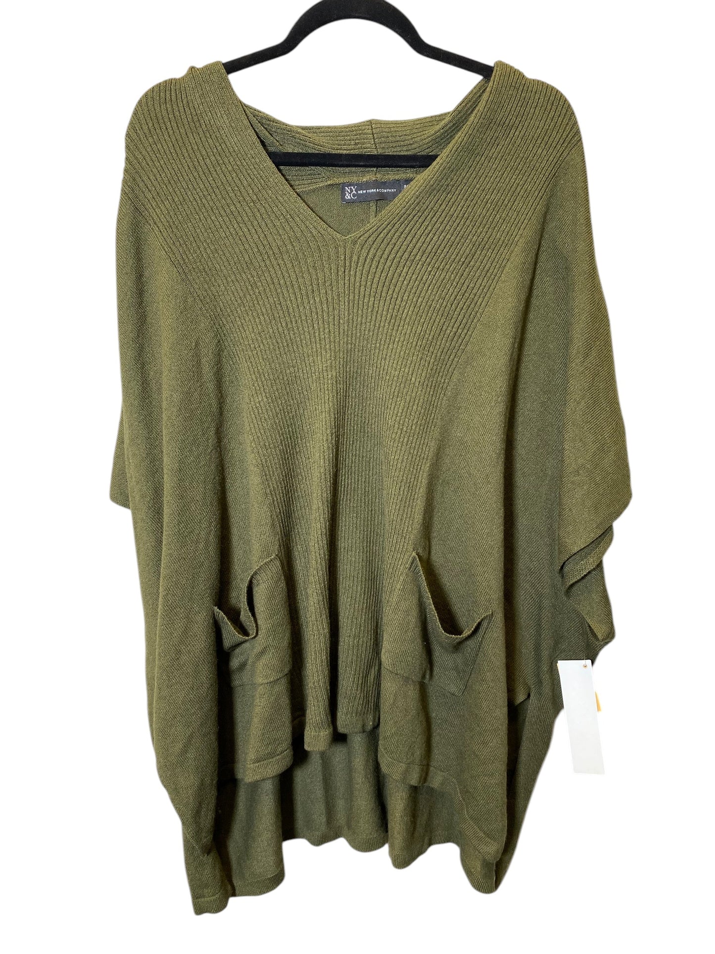 Sweater Short Sleeve By New York Jean Company In Green, Size: M