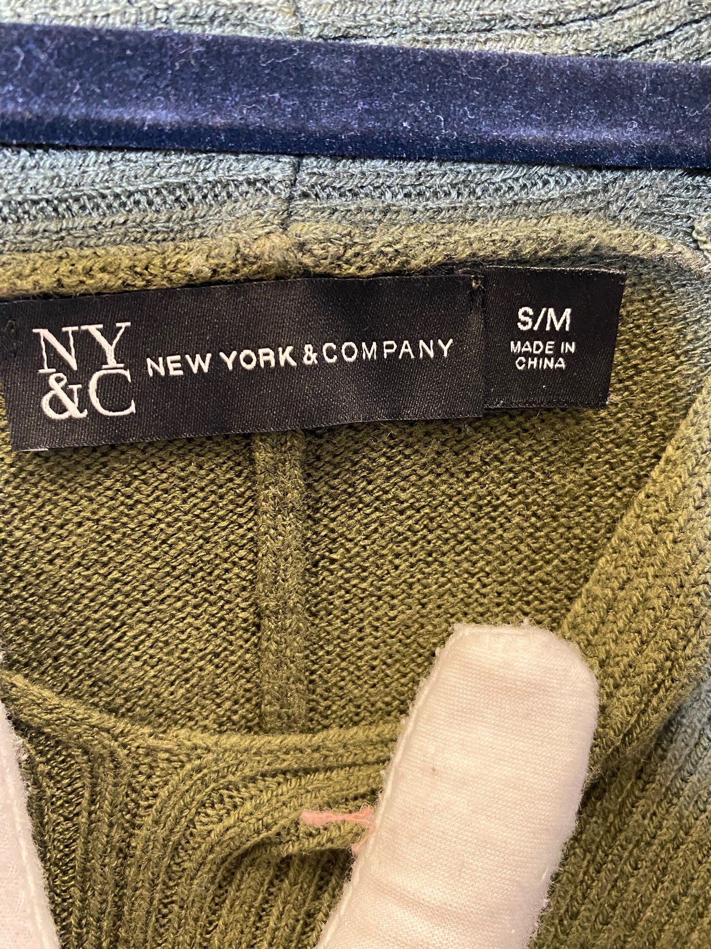 Sweater Short Sleeve By New York Jean Company In Green, Size: M