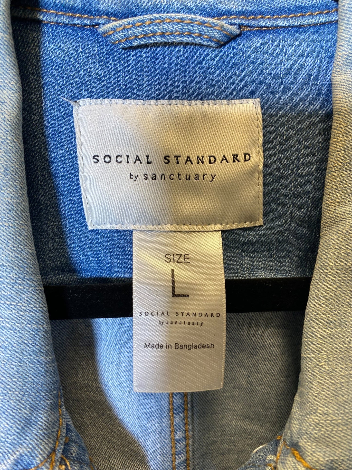 Jacket Denim By Social Standard By Sanctuary In Blue, Size: L