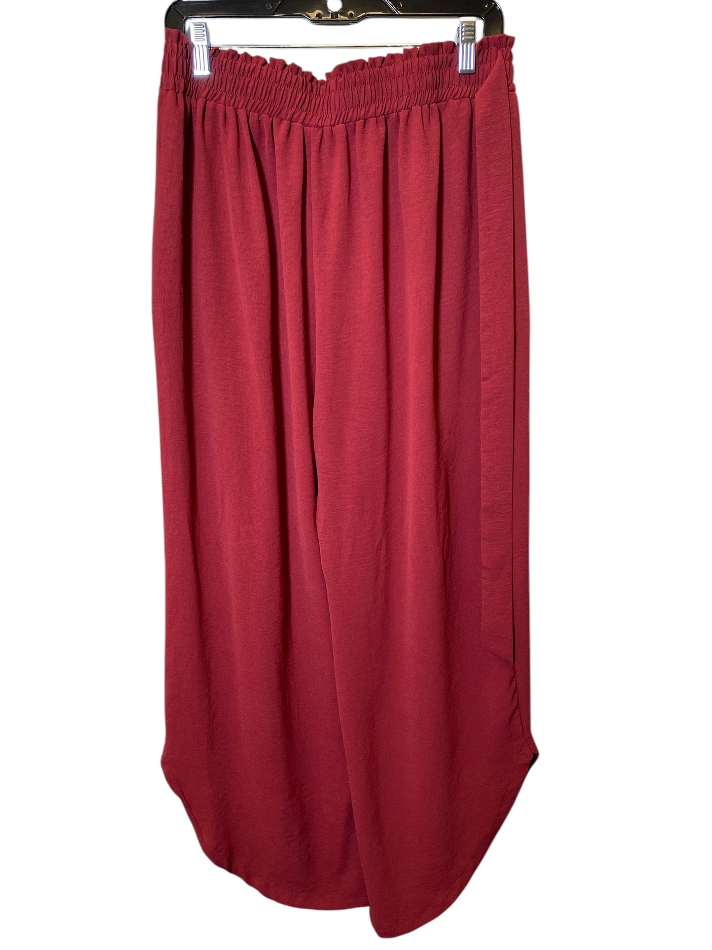 Pants Wide Leg By Cmc In Red, Size: Xl