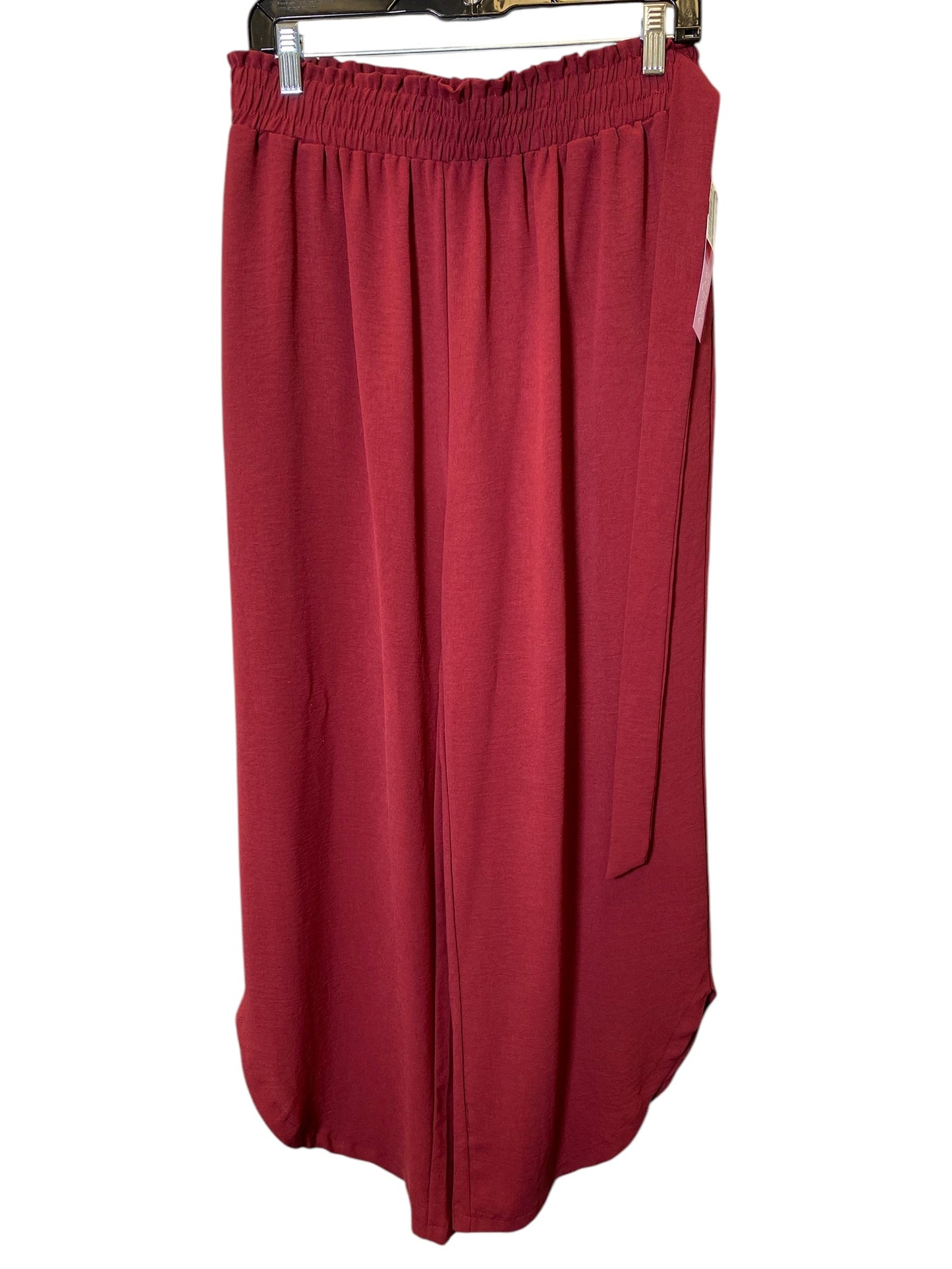 Pants Wide Leg By Cmc In Red, Size: Xl