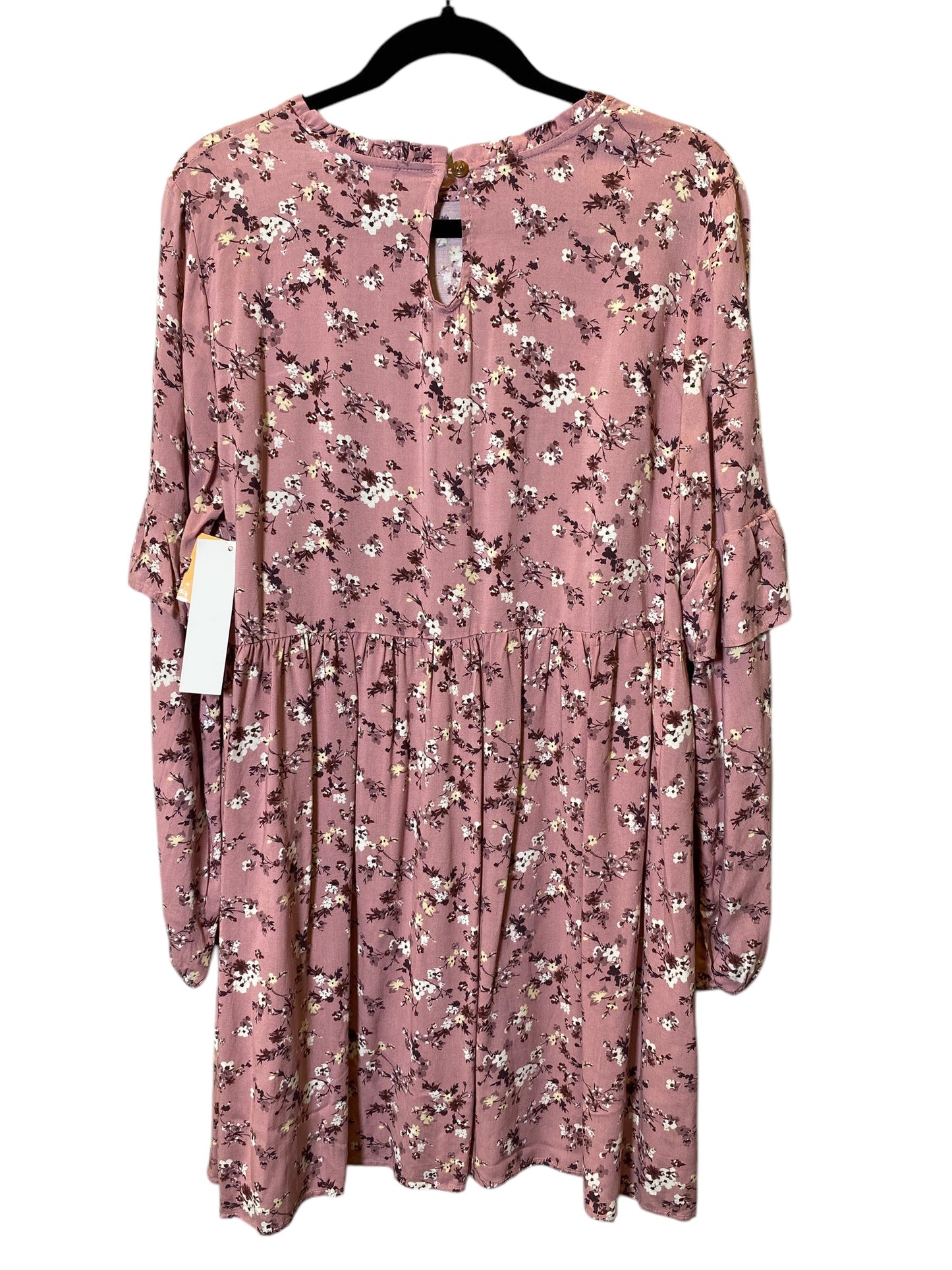 Dress Casual Midi By Cmc In Floral Print, Size: L