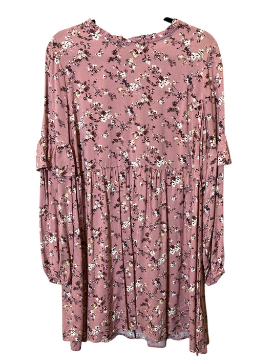 Dress Casual Midi By Cmc In Floral Print, Size: L